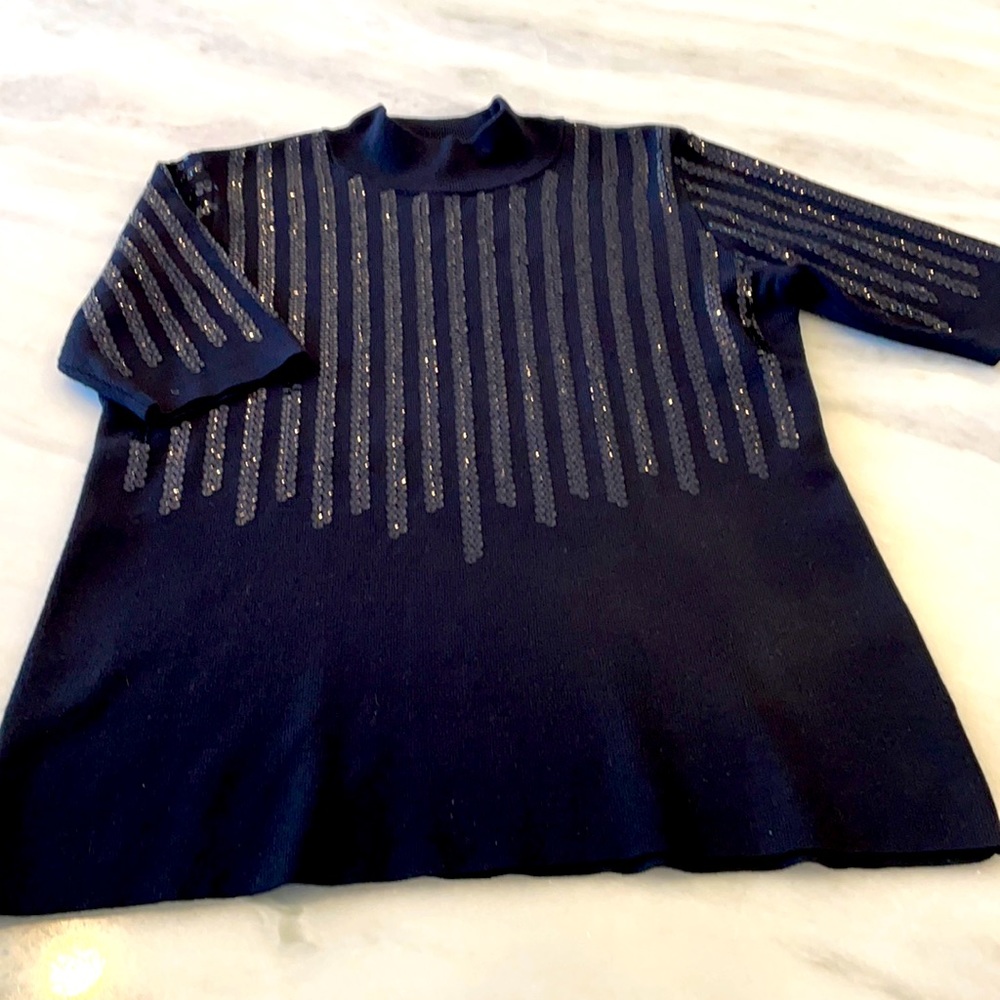 Alfani sweater sequins.